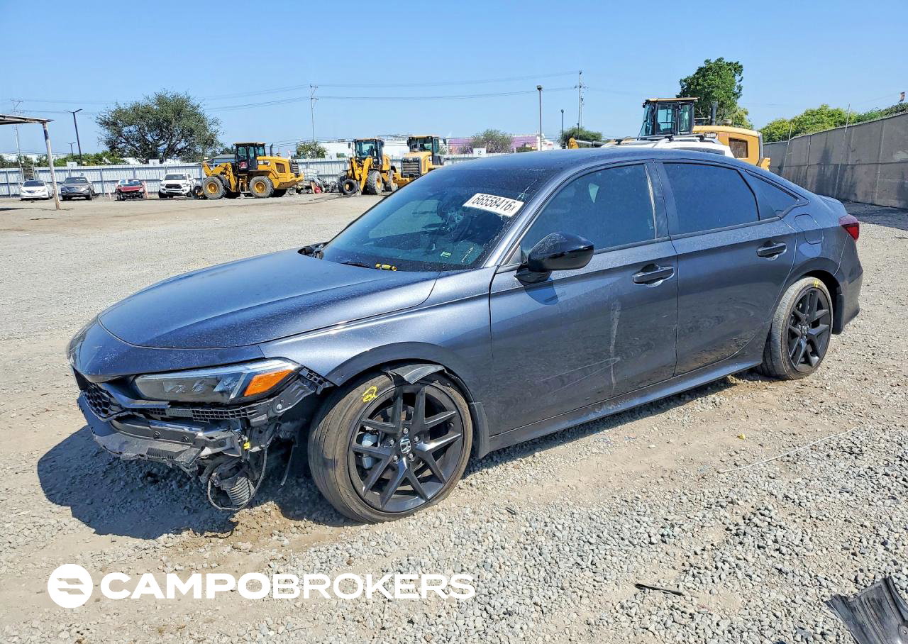 2025 Honda Civic Sport, daño Frontal, Copart lote 66558416