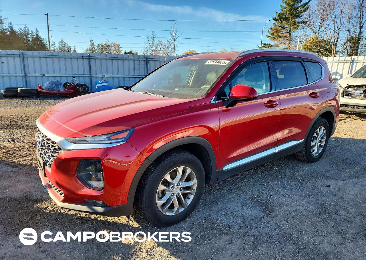 2019 Hyundai Santa Fe Se, пошкодження: Град, Copart лот 72533806