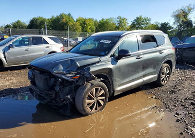 2019 Hyundai Santa Fe Limited 2.4l, Front End damage, Copart lot 69128406