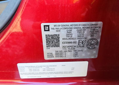 2019 Chevrolet Silverado Ld K1500 Lt, Burn - Interior damage, Copart lot 72204146, photo 12 of 12