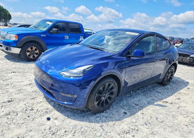 2023 Tesla Model Y, daño Lateral, Copart lote 59233186