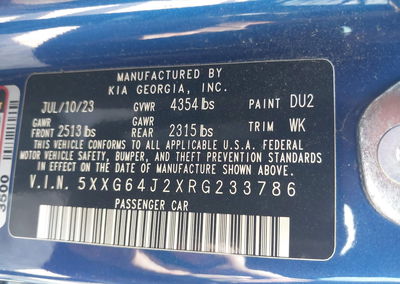 2024 Kia K5 Gt-line, Left Front damage, Iaai lot 46189194, photo 9 of 16
