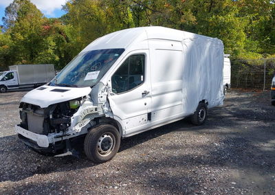 2025 Ford Transit-350 Cargo Van, Left Side damage, Iaai lot 46320638, photo 2 of 17