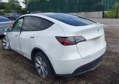 2022 Tesla Model Y Long Range Dual Motor All-wheel Drive, uszkodzenie: Front & Rear, Iaai lot 45871642, zdjęcie 3 z 19