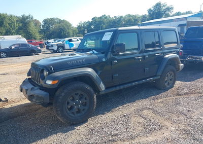 2021 Jeep Wrangler Unlimited Willys 4x4, All Over damage, Iaai lot 46119360, photo 2 of 17