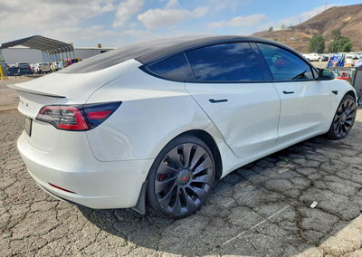 2022 Tesla Model 3, daño Lateral, Copart lote 68897126, foto 3 de 14