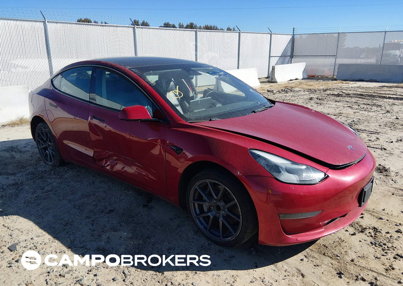 2023 Tesla Model 3 Rear-wheel Drive, Unknown damage, Iaai lot 46425584