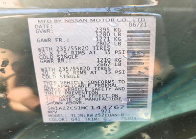 2021 Nissan Murano Sl, uszkodzenie: Przód, Copart lot 72042646, zdjęcie 13 z 15