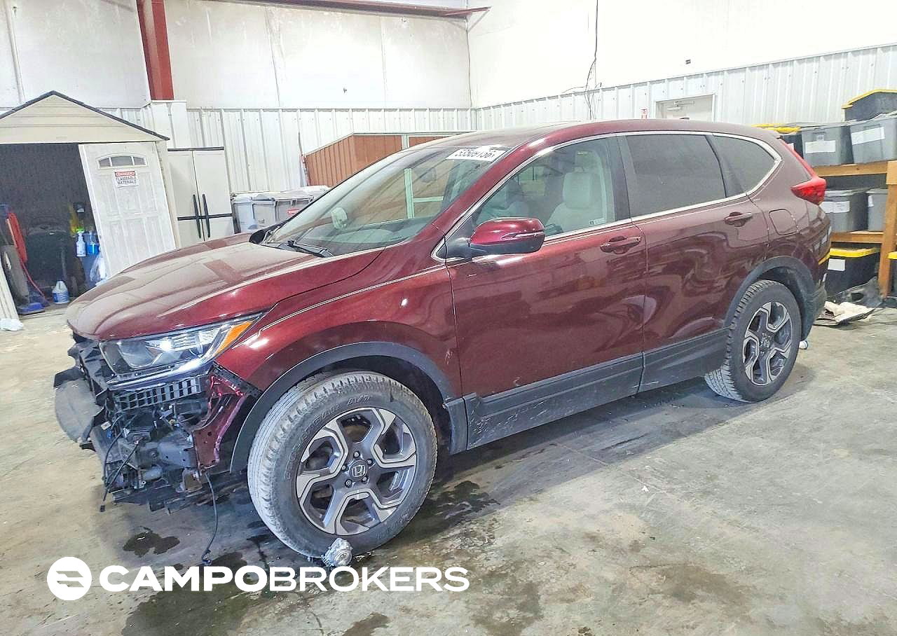 2019 Honda Cr-v Exl, daño Frontal, Copart lote 74371076