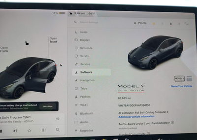 2022 Tesla Model Y Performance Dual Motor All-wheel Drive, daño Electrical, Iaai lote 46231414, foto 7 de 18
