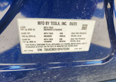 2025 Tesla Model X, uszkodzenie: Bok, Copart lot 74250506, zdjęcie 13 z 15