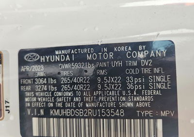 2024 Genesis Gv80 2.5t, daño Inundación, Copart lote 66832346, foto 13 de 15
