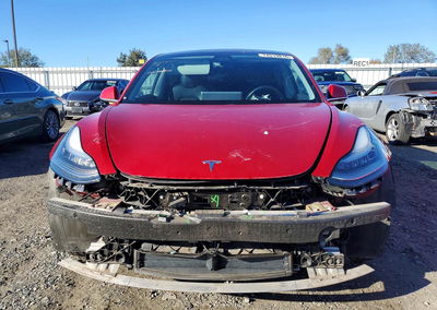 2019 Tesla Model 3, daño Frontal, Copart lote 74519816, foto 5 de 13