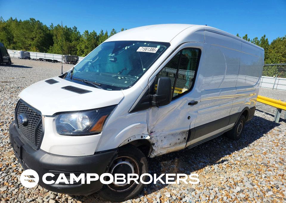 2023 Ford Transit 250 Van, Side damage, Copart lot 71961386