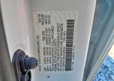 2019 Honda Cr-v Exl, Side damage, Copart lot 71036686, photo 13 of 15