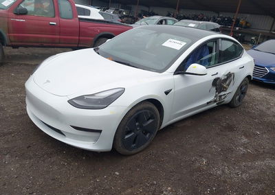 2023 Tesla Model 3 Rear-wheel Drive, uszkodzenie: Lewy bok, Iaai lot 46285446, zdjęcie 2 z 19