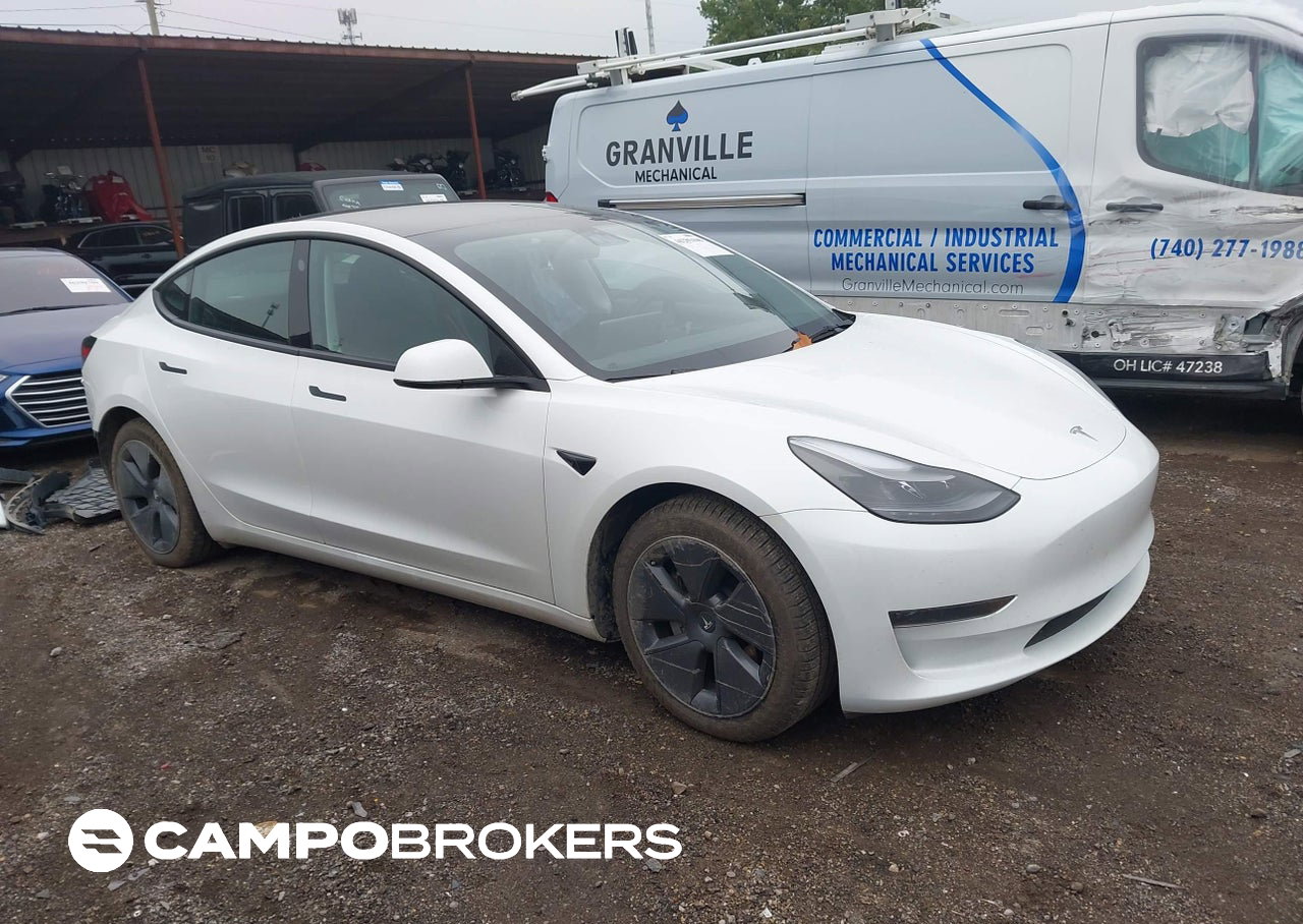 2023 Tesla Model 3 Rear-wheel Drive, uszkodzenie: Lewy bok, Iaai lot 46285446