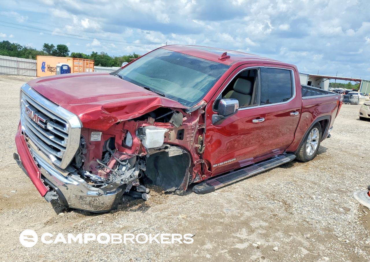 2020 Gmc Sierra K1500 Slt, пошкодження: Передня частина, Copart лот 68138346
