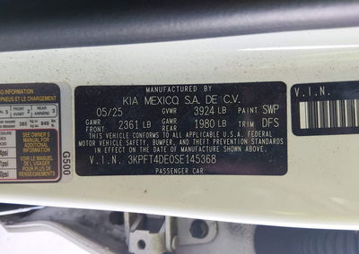 2025 Kia K4 Lxs, daño Frontal, Iaai lote 45874389, foto 9 de 17