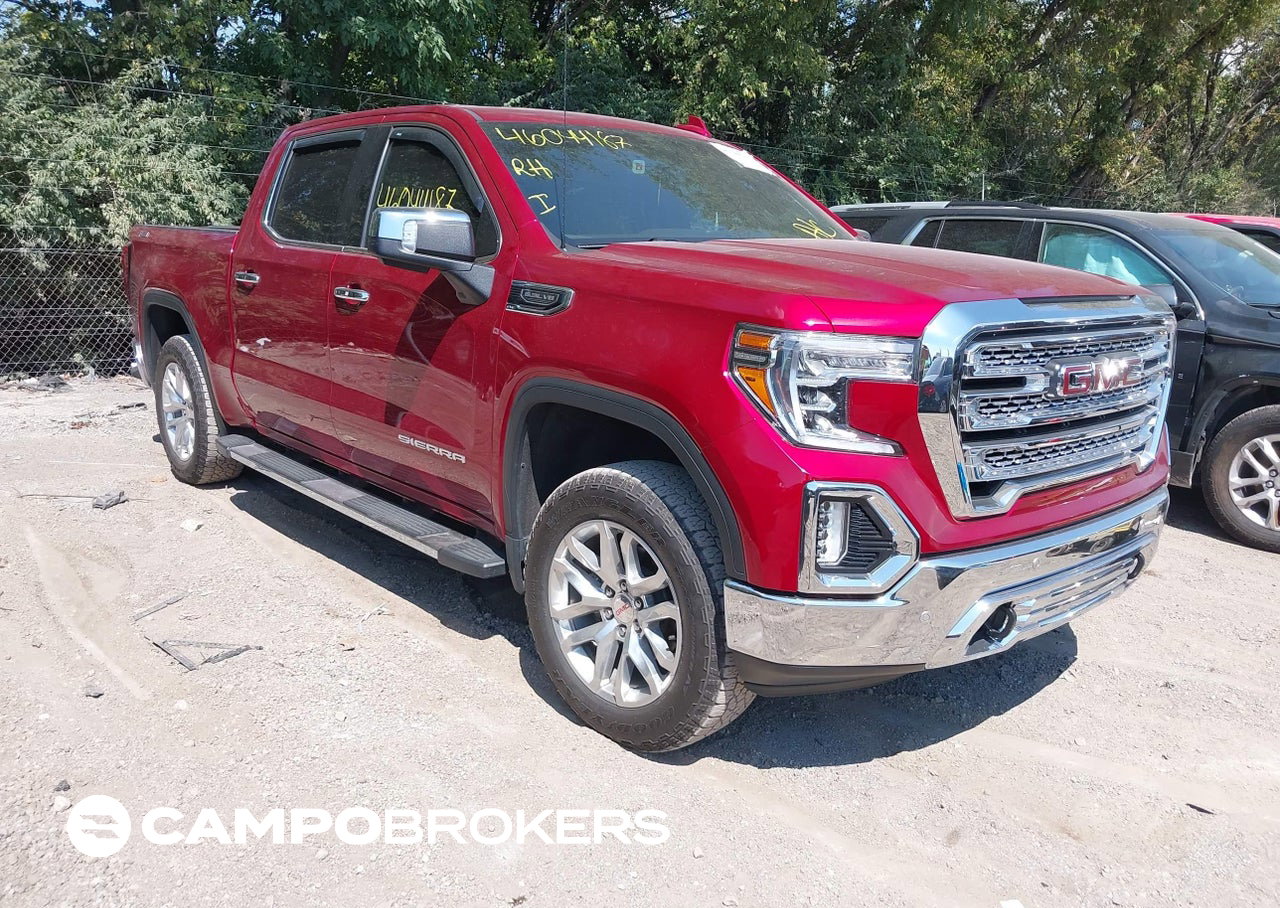 2021 Gmc Sierra 1500 4wd  Short Box Slt, daño Lateral izquierdo, Iaai lote 46044187