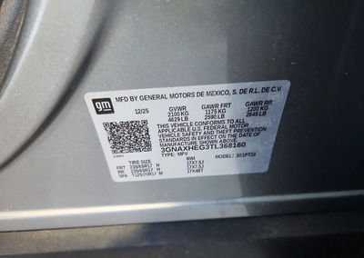 2026 Chevrolet Equinox Lt, daño Lateral, Copart lote 73072596, foto 13 de 13