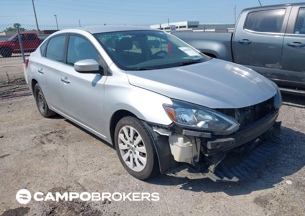 2019 Nissan Sentra S, daño Generalizado, Iaai lote 45862891