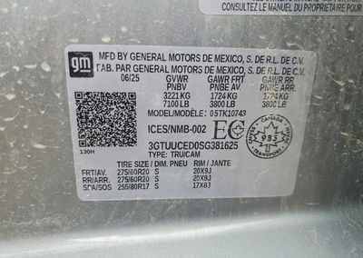 2025 Gmc Sierra K1500 Elevation, daño Frontal, Copart lote 61690916, foto 12 de 12