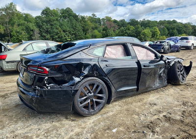 2022 Tesla Model S, uszkodzenie: Ao, Copart lot 70131526, zdjęcie 3 z 14