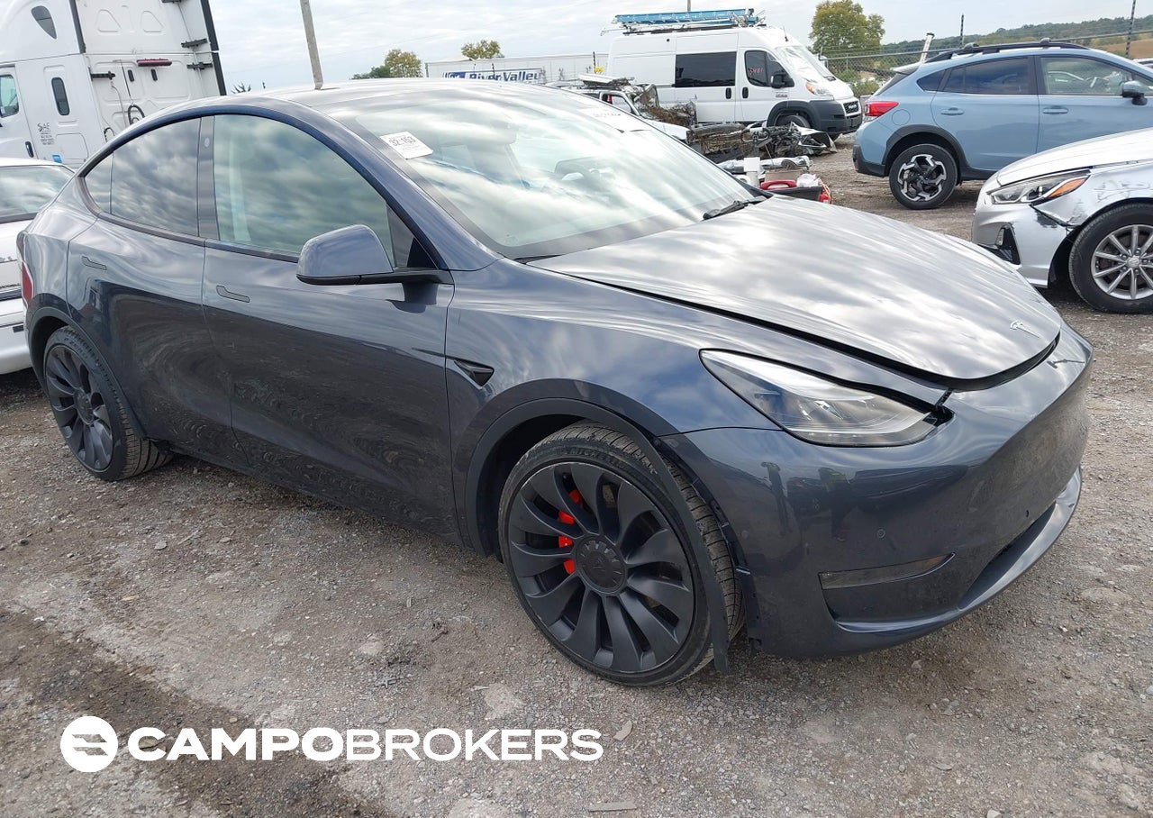 2022 Tesla Model Y Performance Dual Motor All-wheel Drive, daño Electrical, Iaai lote 46231414
