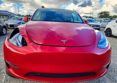 2022 Tesla Model Y, Front End damage, Copart lot 74309386, photo 5 of 13