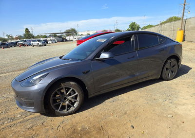 2023 Tesla Model 3, Front End damage, Copart lot 73300426