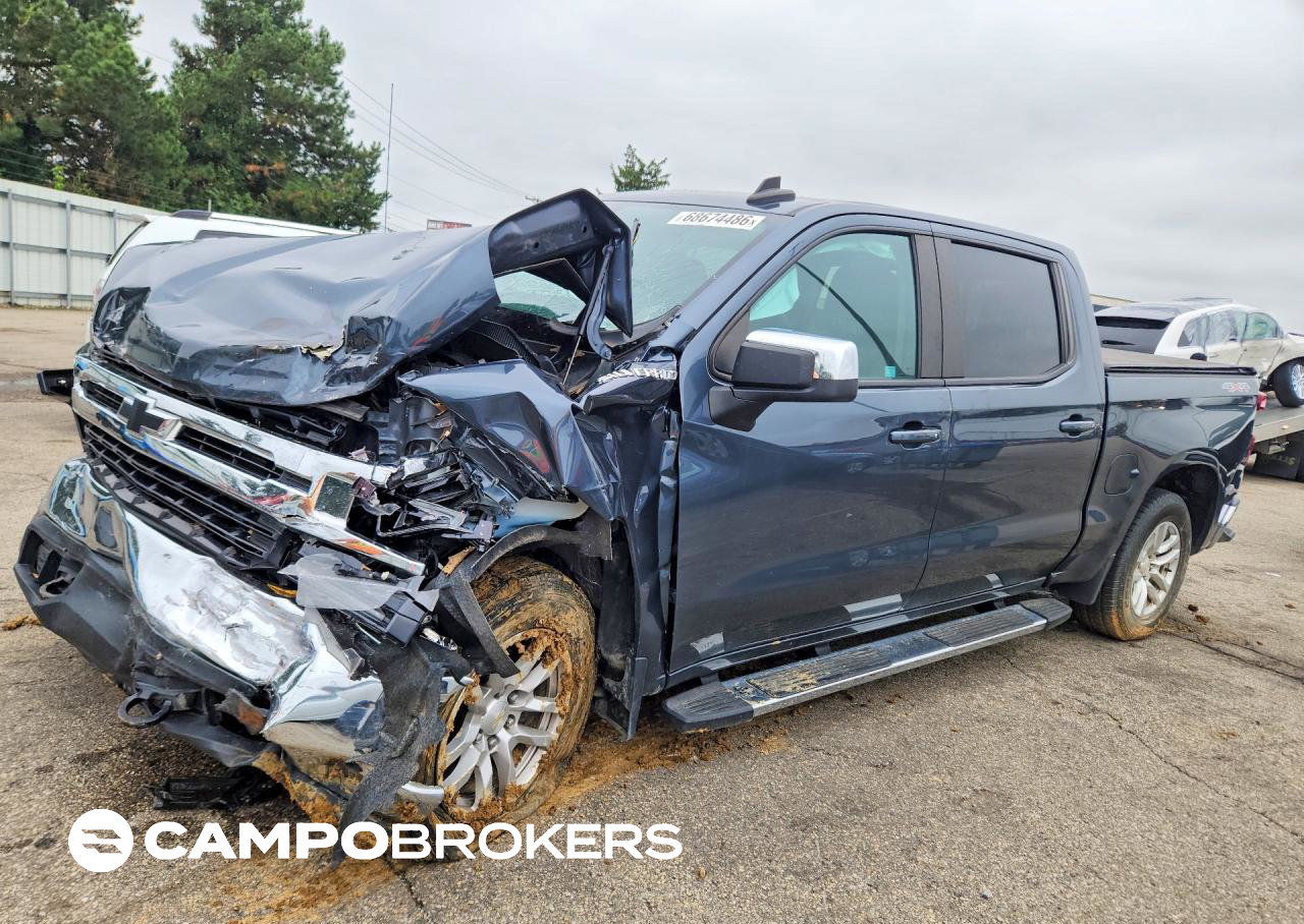 2021 Chevrolet Silverado K1500 Lt, Front End damage, Copart lot 68674486