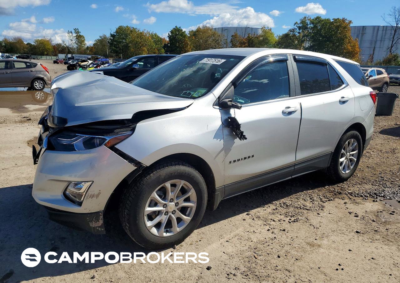 2021 Chevrolet Equinox Lt, Front End damage, Copart lot 71917516