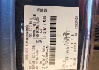 2021 Ford Transit T-350 Hd Delivery Truck, Minor Dents/Scratches damage, Copart lot 69055746, photo 10 of 10