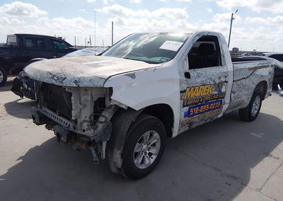 2021 Chevrolet Silverado 1500 2wd  Long Bed Wt, пошкодження: Передня частина, Iaai лот 45871985, фото 2 з 16
