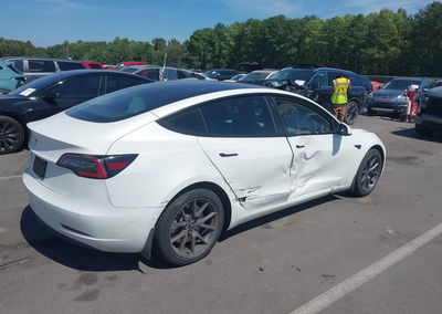 2021 Tesla Model 3 Standard Range Plus Rear-wheel Drive, Right Side damage, Iaai lot 46080255, photo 4 of 15