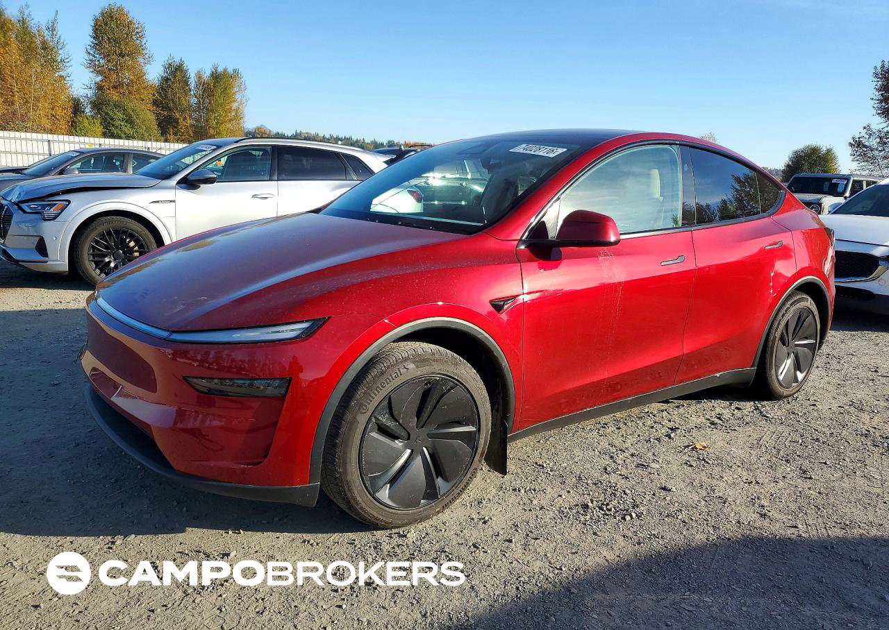 2026 Tesla Model Y, Side damage, Copart lot 74028116