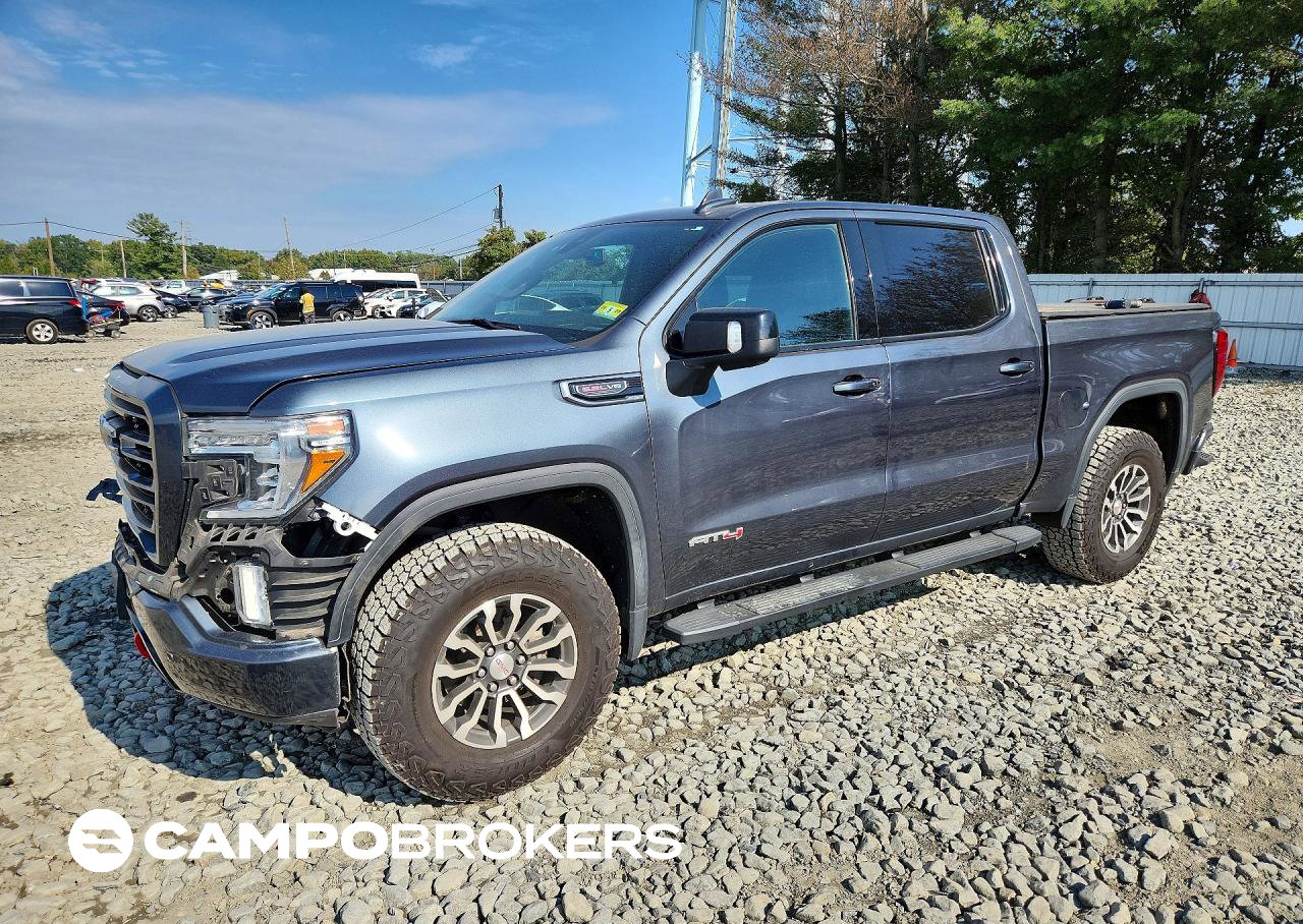 2019 Gmc Sierra K1500 At4, Front End damage, Copart lot 71032166