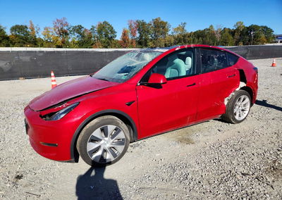 2023 Tesla Model Y, Side damage, Copart lot 73977316