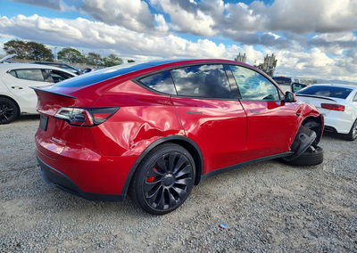 2022 Tesla Model Y, Front End damage, Copart lot 74309386, photo 3 of 13