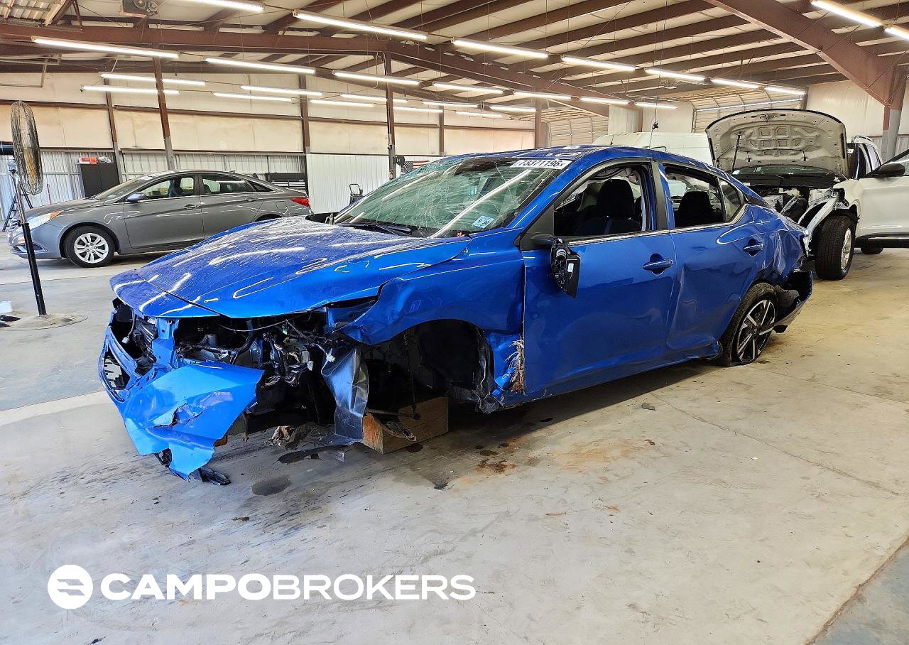 2025 Nissan Sentra Sv, uszkodzenie: Ao, Copart lot 73371196