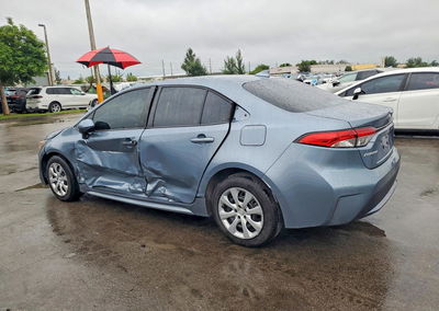2020 Toyota Corolla Le, daño Lateral, Copart lote 69492066, foto 2 de 12
