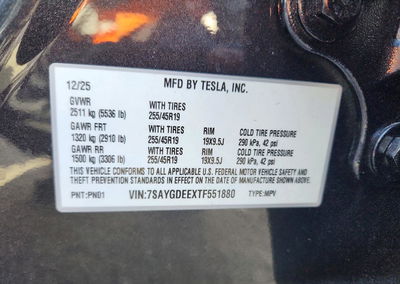 2026 Tesla Model Y, Front End damage, Copart lot 59377966, photo 12 of 12