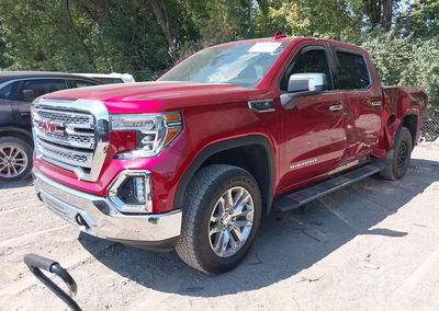 2021 Gmc Sierra 1500 4wd  Short Box Slt, daño Lateral izquierdo, Iaai lote 46044187, foto 2 de 16