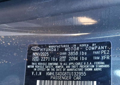 2026 Hyundai Elantra Sel Sport Premium, daño Lateral, Copart lote 71762666, foto 12 de 12