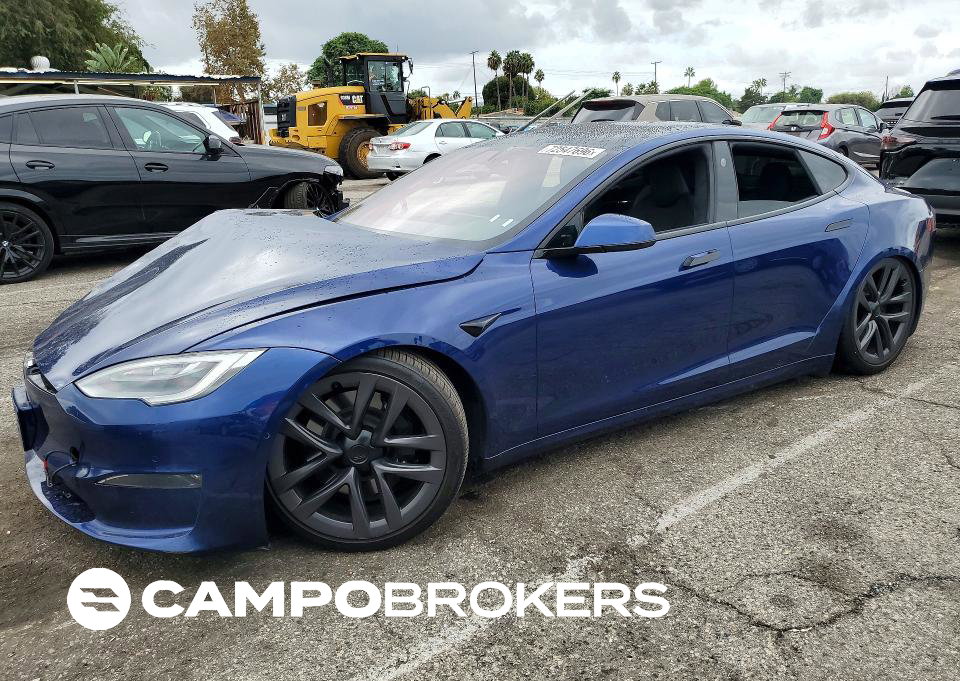 2021 Tesla Model S, daño Bajos, Copart lote 72547696