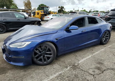 2021 Tesla Model S, Undercarriage damage, Copart lot 72547696