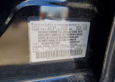 2019 Nissan Sentra Sv, daño Frontal, Copart lote 68406316, foto 12 de 14