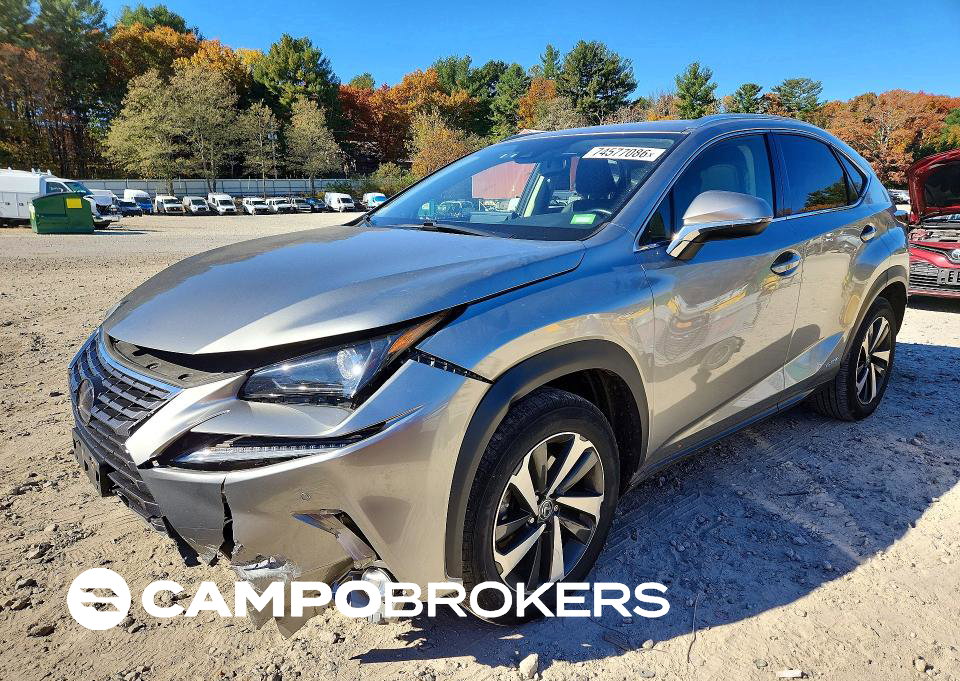 2020 Lexus Nx 300h, daño Frontal, Copart lote 74577086