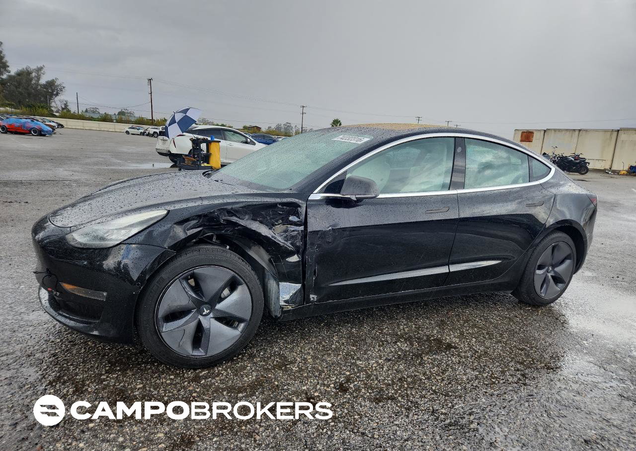 2019 Tesla Model 3, daño Frontal, Copart lote 74232316